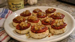 Bouchées de boudin blanc au chorizo et chutney : un apéro chaud prêt en minutes