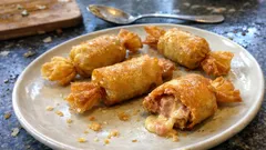 Bonbons de foie gras en feuille de brick au four : croustillants dehors, fondants dedans