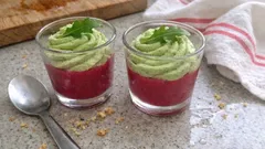 Verrines betterave & mousse de roquette : une entrée fraîche qui fait toujours son effet