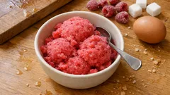 Sorbet framboise au Thermomix : prêt en quelques minutes, ultra fruité