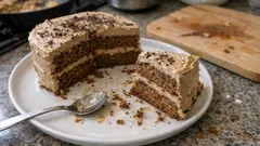 Gâteau moka au café crémeux : la recette qui se prépare la veille et se découpe net