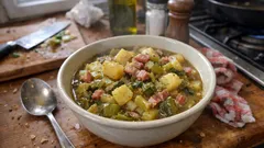 Rata de poireaux aux pommes de terre et poitrine fumée : le mijoté bien réconfortant