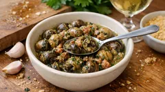 Cagouilles à la charentaise : des escargots fondants au vin blanc et à l’ail