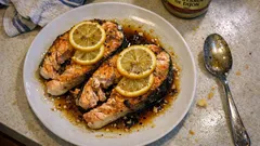 Pavés de saumon au four citron-balsamique : prêt en 15 minutes