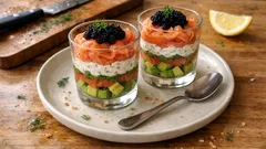 Verrines avocat et saumon fumé : une entrée fraîche et chic, facile à monter