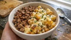 Poêlée bœuf haché–pommes de terre : la sauce au comté qui fait tout