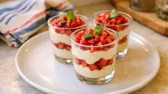Verrines chocolat blanc–mascarpone aux fraises : un dessert frais à préparer à l’avance