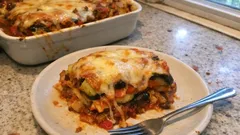 Lasagnes végétariennes à la mozzarella : un gratin fondant et bien doré, facile