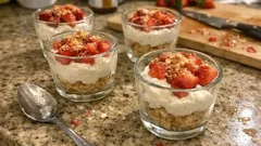 Verrines fraise-ricotta : un dessert frais, léger et prêt à l’avance