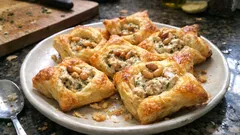 Mini feuilletés thon & fromage frais aux herbes : croustillants en 15 minutes