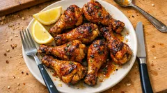 Pilons de poulet “à la mexicaine” au four : sauce citron-moutarde prête en 5 minutes