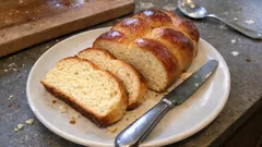 Brioche rapide au Thermomix, moelleuse et parfumée à la fleur d’oranger